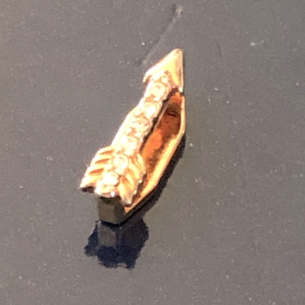 KEEP Collective Rose Gold Pavé Arrow Charm